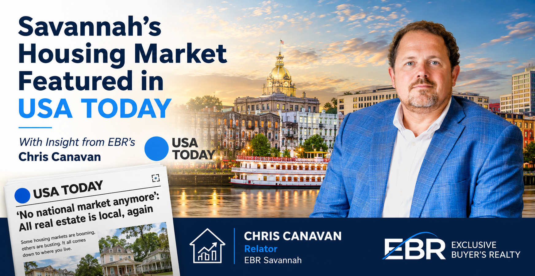 Savannah Real Estate Featured in USA Today — Featuring EBR's Chris Canavan